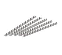 sourcing map 10Pcs M3 x 50mm Tige Filetée Entièrement 304 Acier Inox Droite Fil À La Main M3-0,5 Fil Pas