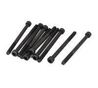sourcing map 10pcs M5 x 65 mm Vis à tête cylindrique à six pans creux Boulons hexagonaux en acier allié