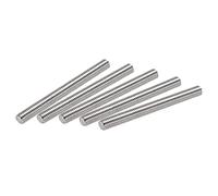 sourcing map 10Pcs M6 x 60mm Tige Filetée Entièrement 304 Inox Acier Droite Fil À La Main M6-1.0 Fil Pas