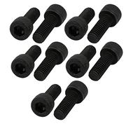 sourcing map 10pcs M6x16mm Vis Filetage à Gauche Six Pans Creux Boulon Noir 12,9 Classe