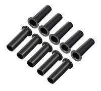 sourcing map 10pcs Manchon Cordon Protecteur Fil d'alimentation Démarrage Gaine Flexible PVC Passe-Cable 54mm Longue Noir