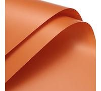 sourcing map 10pcs Papier Fleuriste Emballage Nacré Film Emballage Bouquet Fleur 58 x 58 cm Imperméable pour DIY Artisanat Cadeau Boîte Orange