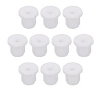 sourcing map 10Pcs Passe-Câble T-Forme Diamètre Installation 8mm, ID 4.5mm, Hauteur de 9.5mm Passe Fil Rondelle Caoutchouc Bouchons de Trous Flexibles pour Orifices de Câbles, Blanc