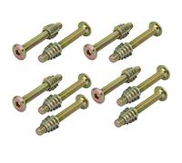 sourcing map 10pcs raccord Liaison Meuble M6x50mm vis à vis entraînement rapporté