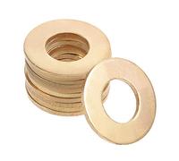 sourcing map 10pcs Rondelle plate en cuivre joint cuivre pour boulon à vis 14.2mm x 28mm x 2mm