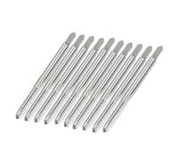 sourcing map 10pcs Tarauds métriques à filetage grossier M4 x 0,7 4 mm en acier rapide HSS
