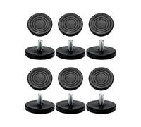 sourcing map 12 Pcs Pieds de Nivellement Meuble Réglable M8 x 17 x 50mm Pied de Meuble Patin de Meuble Jambe Pied de Table Chaise Base Protection Plancher Sol pour Meubles de Maison, Bureau