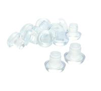 sourcing map 12pcs 8mm tige plat transparent mobilier patio Glisser Bouclier chaise