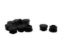 sourcing map 12pcs Bouchon Pied de Chasie Embout Capuchon Jambe Tube Insert Tampon Table Meuble Protection rond plastique 20mm OD 17-19mm Diamètre intérieur