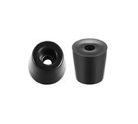 sourcing map 12pcs Embout Pied Chaise Bouchon Patinn Tampon Capuchon Protection Jambe Meuble Plancher en Caoutchouc Pare-chocs Noir D20x16xH20mm