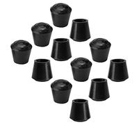 sourcing map 12pcs Embout Pied Chaise Bouchon Tampon Capuchon Protection Jambe Meuble Plancher Anti-dérapant en Caoutchouc Diamètre Intérieur 13mm