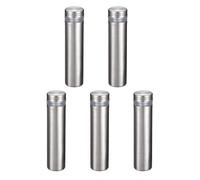 sourcing map (12x50mm Entretoise de Verre Vis Écartement Clou Publicitaire Montage Panneau Support Acrylique 5pcs