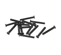 sourcing map 150pcs M2.5 x 18mm Cruciforme Vis Attache | Noir pour Portable PC TV Ventilateur Interrupteur