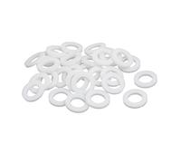 sourcing map 15mmx8mmx2mm Rondelle plate en PTFE blanc 30pcs joint bride