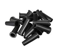 sourcing map 15pcs 6mm Dia Interne Manchon Cordon Protecteur Fil d'alimentation Démarrage Gaine Flexible PVC Passe-Cable Noir