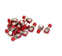 sourcing map 15Pcs AC 120V 5A AC 250V 2A Mini Bouton poussoir Interrupteur | 2 positions momentanées, SPDT 1NO 1NC
