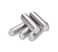sourcing map 15Pcs M8 x 30mm Tige Filetée Entièrement 304 Inox Acier Droite Main Fil