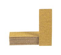 sourcing map 15pcs Micro Ponceuse Papier 40 Grain 3.5x1.2 Pouce Mini Ponçage Feuilles Bandes Crochet Boucle Papiers abrasifs pour Bois Métal Petits Projets Espaces Restreints Polir Travail