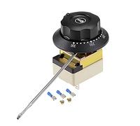 sourcing map 1NO 1NC 250V 16A 50-300C Contrôle Température Interrupteur Thermostat Capillaire pour Four Réfrigérateur Chauffage 3mm Probe avec 2 Vis&3 Bornes à Sertir