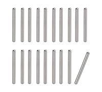 sourcing map 1x12mm Goujons Goupilles, 20pcs 304 Inox Acier Rond Tête Plat Chanfreiné Terminal Cheville Broche Bois Superposé Lit Étagère Chevilles Support Étagères Attacher Éléments