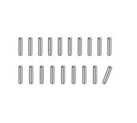 sourcing map 1x8mm Goujons Goupilles, 20pcs 304 Inox Acier Rond Tête Plat Chanfreiné Terminal Cheville Broche Bois Superposé Lit Étagère Chevilles Support Étagères Attacher Éléments