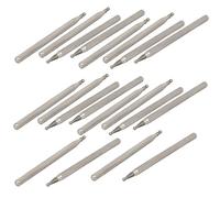 sourcing map 2,35mm Tige Dia 1,2mm à Bille forme tête Losange fixé morceau 20pcs