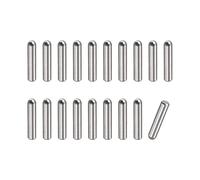 sourcing map 2.5x12mm Goujons Goupilles, 20pcs 304 Inox Acier Rond Tête Plat Chanfreiné Extrémité Cheville Bois Superposé Lit Étagère Chevilles Support Étagères Attacher Éléments