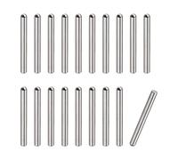 sourcing map 2.5x25mm Goujons Goupilles, 20pcs 304 Inox Acier Rond Tête Plat Chanfreiné Extrémité Cheville Bois Superposé Lit Étagère Chevilles Support Étagères Attacher Éléments