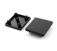 sourcing map 2 pièces 40 mm x 40 mm carré noir chocs Embout pour profil en aluminium