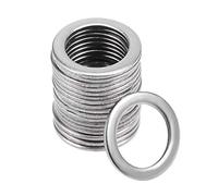 sourcing map 20 Pcs 12mm x 8.5mm x 0,8mm Rondelle Plate en Acier Inoxydable 304 pour Boulon à Vis