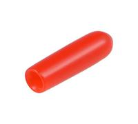 sourcing map 200pcs Caoutchouc Embouts 2.5mm ID Vinyle Rond Terminal Capuchon Housse Vis Filetage Protections Rouges