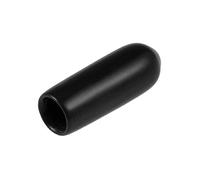 sourcing map 200pcs Caoutchouc Embouts 4mm ID Vinyle Rond Terminal Capuchon Housse Vis Filetage Protections Noir