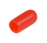 sourcing map 200pcs Caoutchouc Embouts 5.5mm ID Vinyle Rond Terminal Capuchon Housse Vis Filetage Protections Rouges