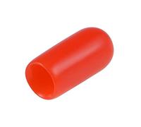 sourcing map 200pcs Caoutchouc Embouts 5mm ID Vinyle Rond Terminal Capuchon Housse Vis Filetage Protections Rouges
