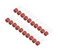 sourcing map 20pc montés DIP lente cylindre Miniature Micro Fusible T4A 4A 250V Rouge
