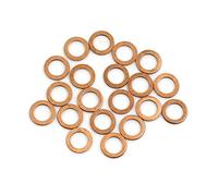 sourcing map 20pc rondelle cuivre étanchéité joint 6mm Dia Interne pour voiture