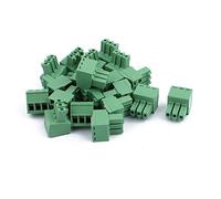 sourcing map 20Pcs 300V KF2EDGK Pas 3,5 mm 3 broches Connecteur bloc à bornes à vis BPC