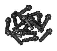 sourcing map 20pcs 3mm Dia Interne Manchon Cordon Protecteur Fil d'alimentation Démarrage Gaine Flexible PVC Passe-Cable Noir