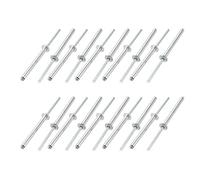 sourcing map 20pcs 4mmx40mm aluminium/acier Rivets aveugles ouvert