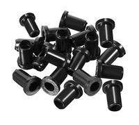 sourcing map 20pcs 5mm Dia Interne Manchon Cordon Protecteur Fil d'alimentation Démarrage Gaine Flexible en PVC Passe-Cable Noir