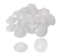 sourcing map 20pcs 6mm tige blanc pare-chocs patio Meuble Table en verre intégré Haut