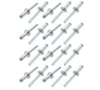 sourcing map 20pcs 6mmx16mm aluminium/acier Rivets aveugles ouvert