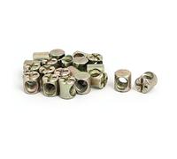 sourcing map 20pcs Écrou Cylindrique Fendu à Goujon Croisé M6 x 10mm | Goupille, Croix fût métallique pour lit Meubles