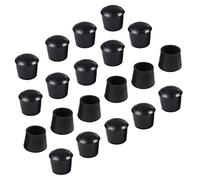 sourcing map 20pcs Embout Pied Chaise Bouchon Tampon Capuchon Protection Jambe Meuble Plancher Anti-dérapant en Caoutchouc Diamètre Intérieur 22mm