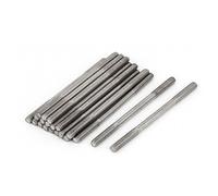 sourcing map 20Pcs Goujon Double Extrémité Fileté Vis Boulon M3 x 50mm | 304 Inox Acier
