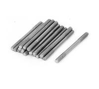 sourcing map 20Pcs Goujon Double Extrémité Fileté Vis Boulon M4 x 50mm | 304 Inox Acier