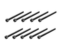 sourcing map 20pcs M5 x 65 mm Vis à Tête Cylindrique à Six Pans Creux Tête Hexagonale Boulon en Acier Allié 12.9 Noir