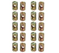 sourcing map 20pcs M8 Filetage 18mm Longueur Fer Fente Entraînement Croix Goupille Écrou