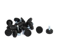 sourcing map 20pcs Pieds de Nivellement Meuble Réglable Pied Réglable Patin de Meuble Jambe Pied de Table Chaise Base Protection Plancher Glisse 8mm x 17mm Filetage