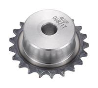 sourcing map 21 Dents Pignon Type B Simple Brin 3/8" Pas 12mm Alésage A3 Carbone Acier pour ISO 06B
